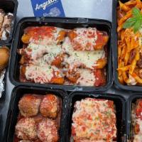 Extra Grande Pack · 2 Portions Lasagna, 2 Portions Eggplant Parm, 4 Portions Chicken Parm,. 6 3oz. Meatballs, Sm...