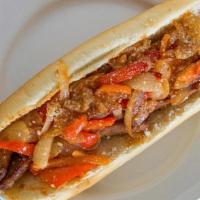 Sausage, Onion & Pepper Hero · Sweet Italian Sausage Packed into a Fresh Roll, Doused in Sautéed Peppers and Onions