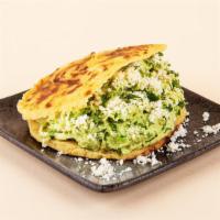Avo Mayo Arepa · Your choice of protein with crumbled cotija cheese, sliced avocado, lettuce, mayo, and cilan...