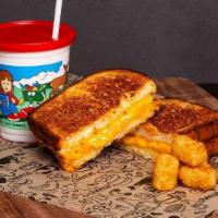 Kids Meal - Grilled Cheese · Kids Sized Classic Grilled Cheese with a Tomato Soup Dipper & a Kids Drink