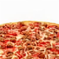 Meat Eaters · Pepperoni, ham, Italian sausage, beef and mozzarella.