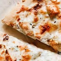 Chicken Alfredo Pizza · Grilled Chicken, Alfredo Sauce Base, 3-Cheese