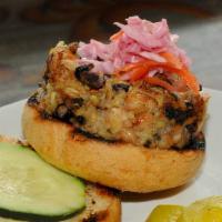 Vegan Sliders - Super-Grain - Housemade · Organic quinoa, white & black beans, herbs and spices create a knockout combination for our ...