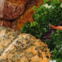 Salmon Filet - Herb Encrusted · Fresh 6-oz salmon filet rolled in savory herbs & special blend spices