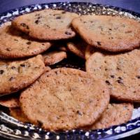 Dessert - Cookies · Semi-sweet chocolate chunk, lots of butter, sugar, sea salt, 1/2 dozen