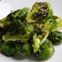 Side - Brussels Sprouts, Roasted · Seasoned with a blend of herbs and spices and roasted until crispy and delicious