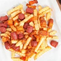 Salchi Papas · Fries and sausage