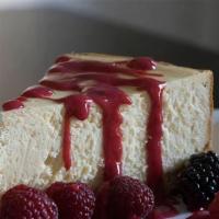 White Chocolate Raspberry Cheesecake · 