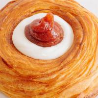 The Guava & Cheese Danish · Laminated dough filled with guava cream and cream cheese