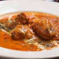 Chicken Tikka Masala · Boneless white pieces of chicken cooked with our Chefs special sauce.