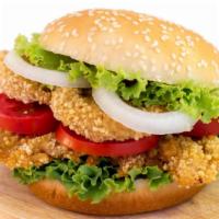 Double Stack Chicken Sandwich · Hot & Delicious sandwich made with a 2 perfectly battered & fried chicken breasts, coleslaw,...