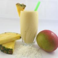 #13. Sweet Mango Power Smoothie · #13. Mango, coconut cream, pineapple, vanilla protein 25 gr.
