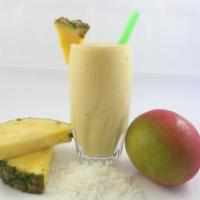 #5. Tropical Protein Power Smoothie · Mango, pineapple, orange  juice, vanilla protein 25gr.