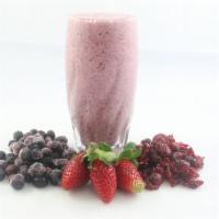 #11. Berry Power Smoothie · Strawberry, blueberry, cranberry juice, strawberry protein 25gr.