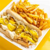 Chicken Philly · With fries