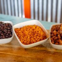 Side Of Rice & Beans · Baja rice and black or pinto beans.