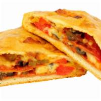 Pepperoni Calzone · Our perfect pepperoni calzone is packed with pepperoni and mozzarella cheese.