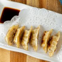 Gyoza · 6 pieces Pork dumplings. Steamed or pan fried