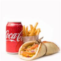 Chicken Philly Combo · Grilled Chicken Breast, grilled onions & sweet peppers, cheddar cheese, feta tzatziki with s...