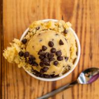 Chocolate Chip Single Scoop · The traditional favorite that began your cookie dough obsession.