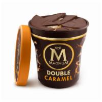 Magnum Double Sea Salt Caramel Tub · Magnum Double Sea Salt Caramel Ice Cream is made with Magnum cracking milk chocolate and vel...