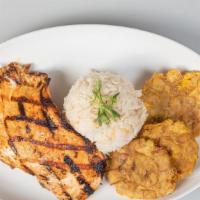 Grilled Chicken Breast · With two sides of your choice.