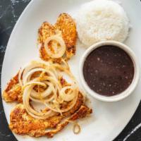 Pechuga De Pollo / Chicken Breast · Chicken Breast and you choice of 2 sides