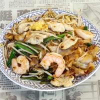 K.T · Chef Lo's signature Char Kway. Teow. Wok-fired shrimp, chicken,. lap cheong, egg, veggies, a...
