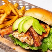 Chicken B.L.A.T. · All Natural Blackened Chicken Breast, Avocado, Tomato, Jalapeño Bacon, Lettuce, Onion, Honey...