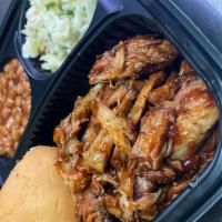 Pulled Pork Plate · Served with CHOICE of (2) sides and CornBread. Additional side items can be added under A La...
