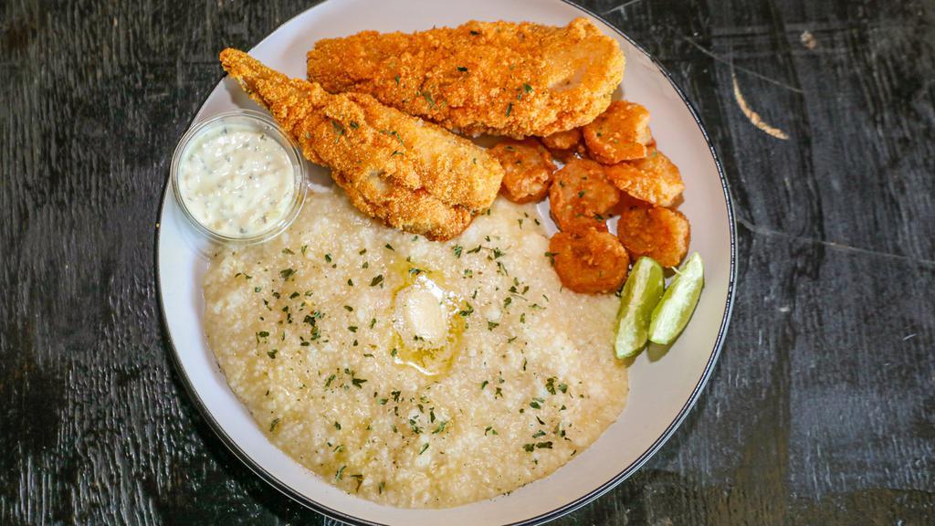 Fried Catfish · With your choice of side and condiments