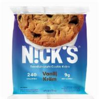 Nick'S Ice Cream Sandwich Vanilj Cookie Kram (6 Oz) · Our rich, creamy ice cream and big, Swedish bakery-style cookies will satisfy your sweet too...