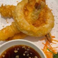 Shrimp Tempura App · Deep fried shrimp and vegetables.