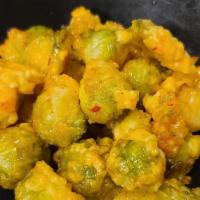 Brussels Sprouts · Crispy Brussel Sprouts. lemon sweet chili