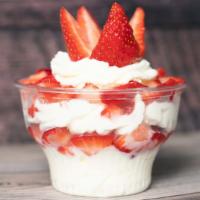 Strawberry & Cream / Fresas Con Crema · Strawberries and whipped cream. (Fresa y crema de leche).