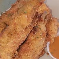 Fried Crab Legs · (4) De-Shelled, Hand-Battered, Deep Fried Crab Legs Served w| Remoulade Dipping Sauce.