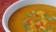 Mulligatawny Soup · Indian soup cooked with yellow lentils, herbs and spices.