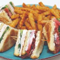 Turkey Club Sandwich Platter Lunch · 