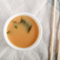 Miso Soup · Tofu, green onion & seaweed.