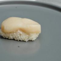 Scallop (Hotategai) · 2 pc per order. consuming raw or undercooked meat poultry seafood shellfish or eggs may incr...