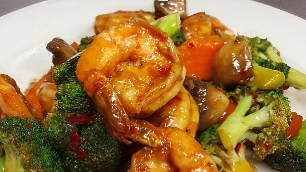 Hunan Shrimp · Hot & spicy.