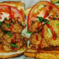 Shrimp Po Boy · Served on our signature 8-inch fresh baked French bread with 1 bag Zapp's kettle chips or fr...