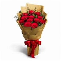 12 Red Roses Bouquet · 12 Romantic red Roses Bouquet  with a beautiful wrap.