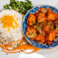 Jalfraizi · Sautéed with fresh garlic, ginger, tomatoes, onions and mixed bell peppers.
