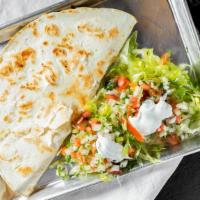 Quesadilla · Grande Quesadailla With Cheese and your Choice of meat.
