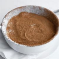 Tiramisu · Italian lady finger cookies, freshly brewed coffee, mascarpone cream, cocoa powder.