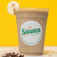 Sahara Protein Shake · Oats, almonds, banana, raisins, vanilla vegan protein, almod milk or regular milk.