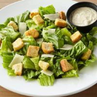 Small Caesar Salad · 110 cal. Romaine lettuce with croutons and shaved parmesan cheese.