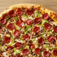 Johnny'S Italian Special · A Johnny Brusco's favorite. Sausage, mushrooms, onions, pepperoni and green peppers. 320-430...
