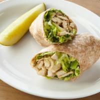 Chicken Caesar Wrap · 770 cal. Grilled chicken, romaine lettuce, parmesan cheese and caesar dressing.